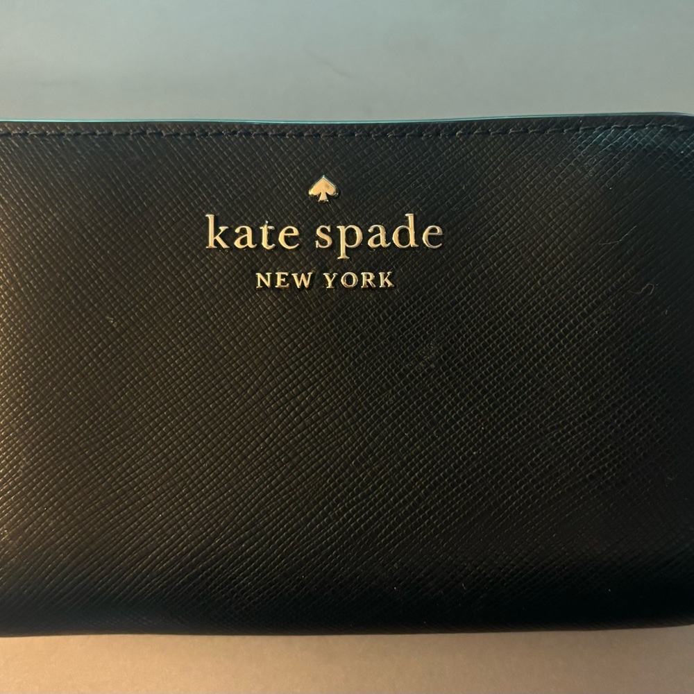 Kate Spade black leather wallet